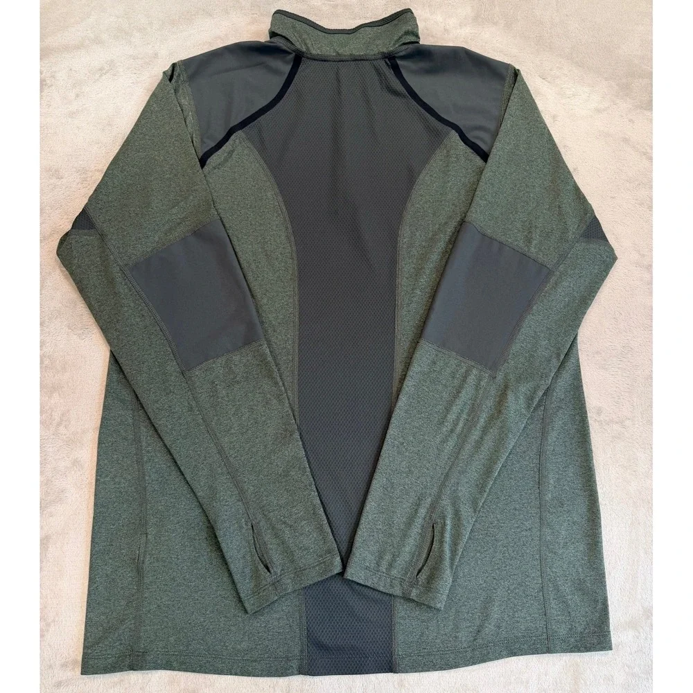 The‎ North Face Mens 1/4 Zip Pullover FlashDry-XD Performance Top Green Large